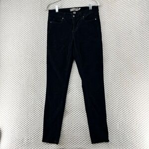 Paige Verdugo Jegging Black Corduroy Pants‎ Slim Fit Y2K Size 28